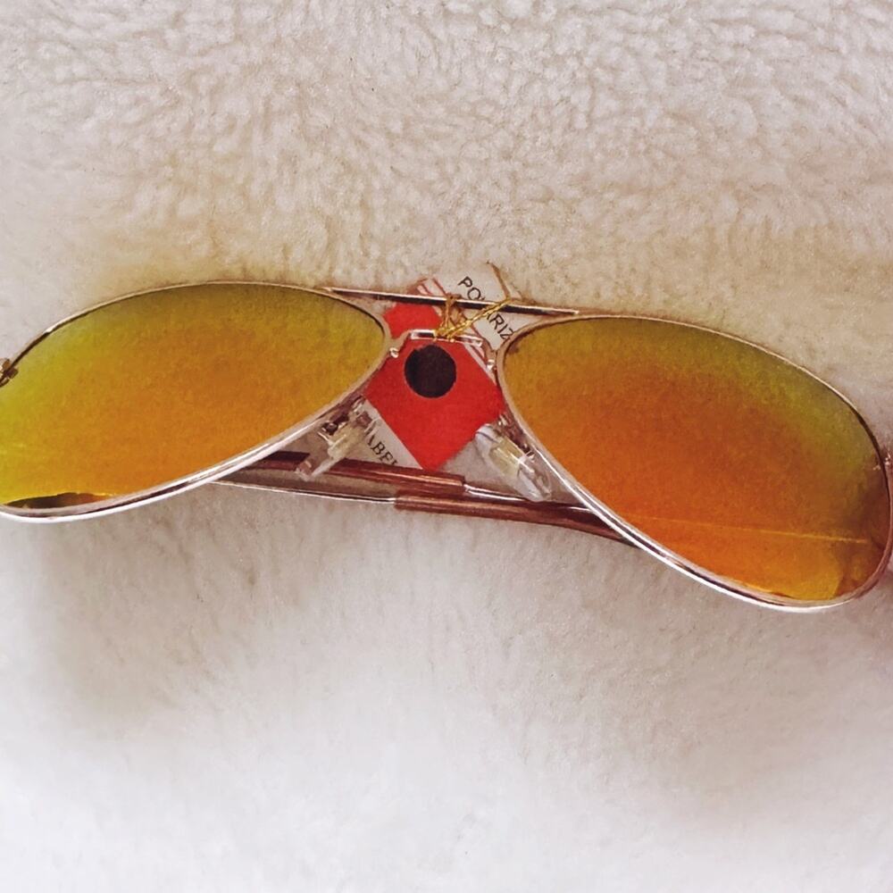 Zane Orange Polarized Mirrored Sunglasses